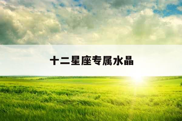 十二星座专属水晶 十二星座专属水晶