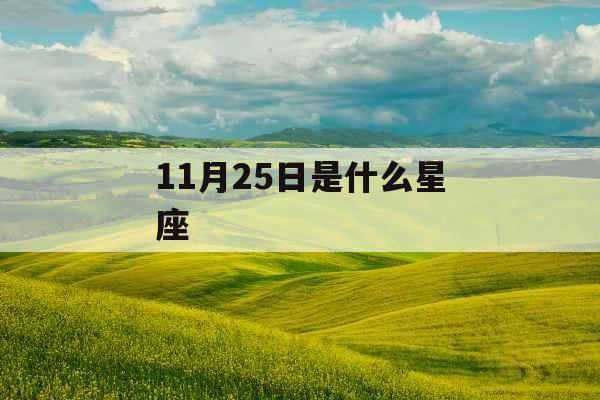 11月25日是什么星座