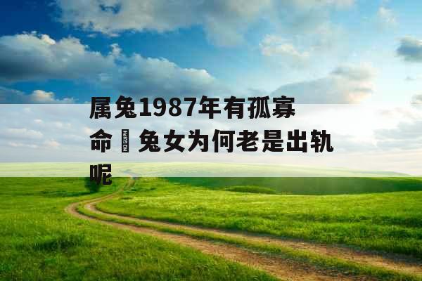 属兔1987年有孤寡命 兔女为何老是出轨呢