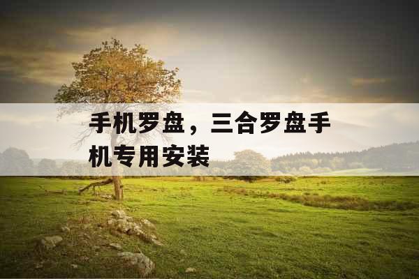 手机罗盘，三合罗盘手机专用安装