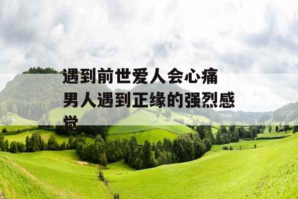 遇到前世爱人会心痛 男人遇到正缘的强烈感觉 遇到前世爱人会心痛 男人遇到正缘的强烈感觉