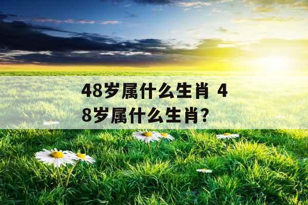 48岁属什么生肖 48岁属什么生肖？