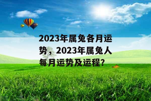 2023年属兔各月运势，2023年属兔人每月运势及运程？