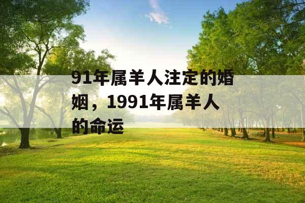 91年属羊人注定的婚姻，1991年属羊人的命运