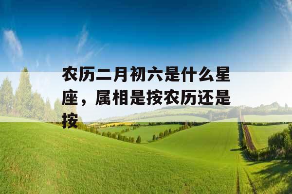 农历二月初六是什么星座，属相是按农历还是按