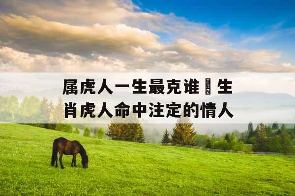 属虎人一生最克谁 生肖虎人命中注定的情人
