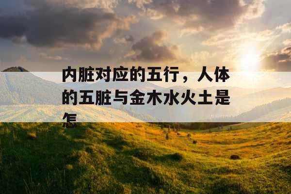 内脏对应的五行，人体的五脏与金木水火土是怎