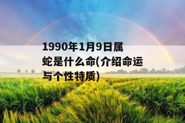 1990年1月9日属蛇是什么命(介绍命运与个性特质)