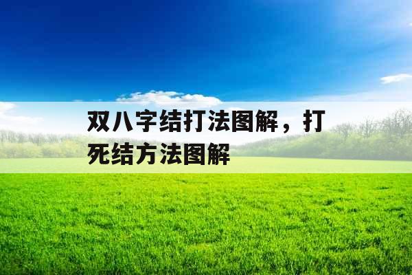 双八字结打法图解，打死结方法图解