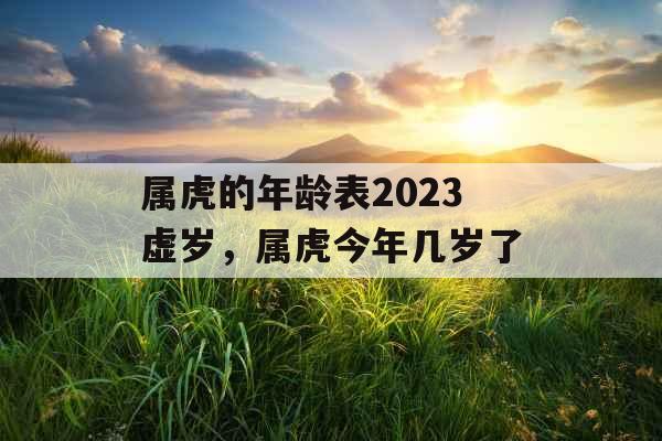 属虎的年龄表2023虚岁，属虎今年几岁了