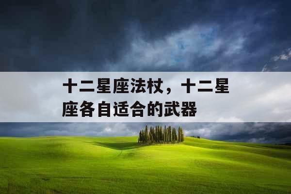 十二星座法杖,十二星座各自适合的武器 十二星座法杖,十二星座各自适合的武器