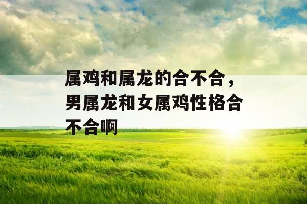 属鸡和属龙的合不合,男属龙和女属鸡性格合不合啊 属鸡和属龙的合不合,男属龙和女属鸡性格合不合啊