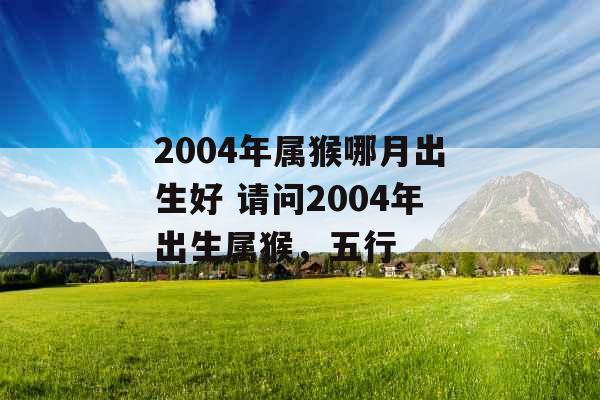 2004年属猴哪月出生好 请问2004年出生属猴，五行