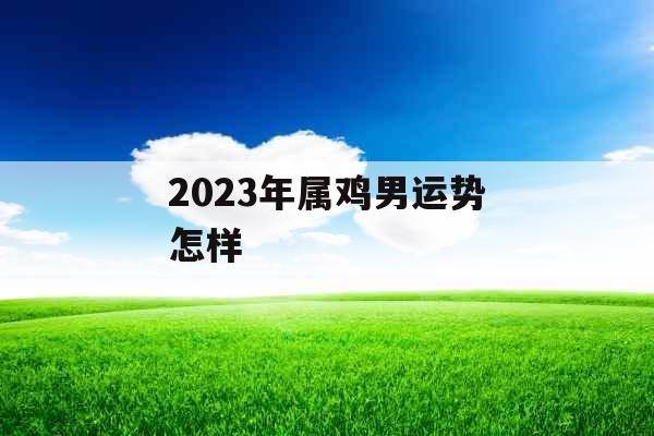 2023年属鸡男运势怎样