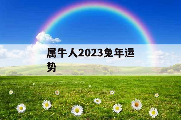 属牛人2023兔年运势