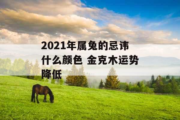 2021年属兔的忌讳什么颜色 金克木运势降低
