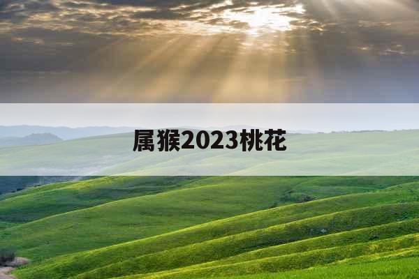 属猴2023桃花