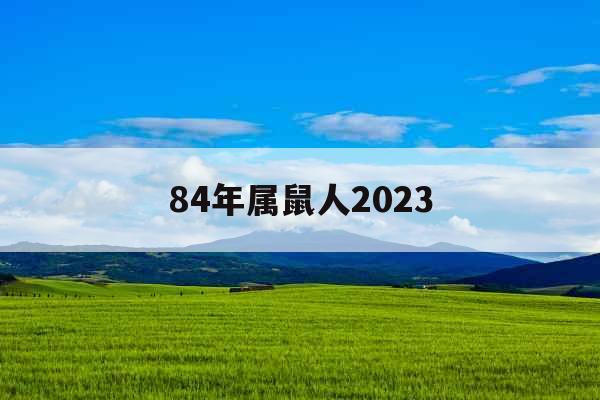 84年属鼠人2023