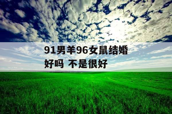 91男羊96女鼠结婚好吗 不是很好