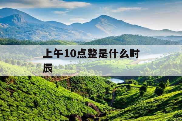 上午10点整是什么时辰