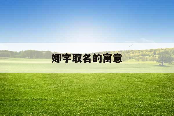 娜字取名的寓意 娜字取名的寓意