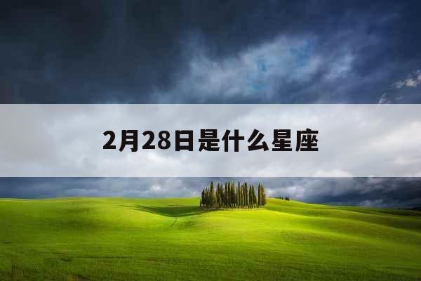 2月28日是什么星座
