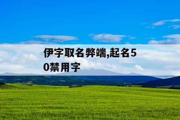 伊字取名弊端,起名50禁用字