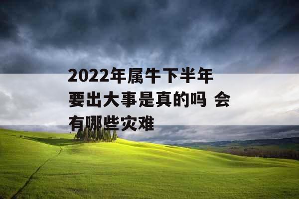 2022年属牛下半年要出大事是真的吗 会有哪些灾难 2022年属牛下半年要出大事是真的吗 会有哪些灾难