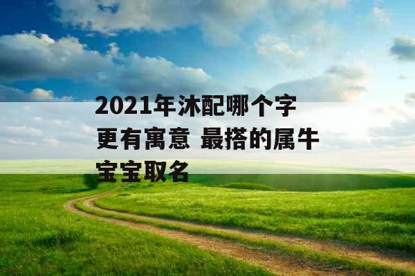 2021年沐配哪个字更有寓意 最搭的属牛宝宝取名