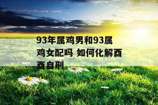 93年属鸡男和93属鸡女配吗 如何化解酉酉自刑