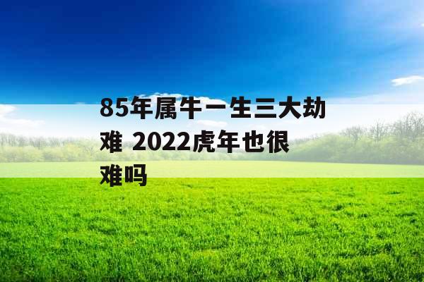 85年属牛一生三大劫难 2022虎年也很难吗 85年属牛一生三大劫难 2022虎年也很难吗