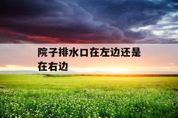 院子排水口在左边还是在右边 院子排水口在左边还是在右边