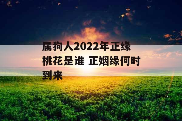 属狗人2022年正缘桃花是谁 正姻缘何时到来 属狗人2022年正缘桃花是谁 正姻缘何时到来