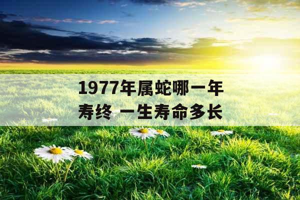 1977年属蛇哪一年寿终 一生寿命多长