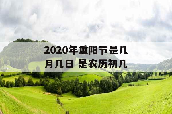 2020年重阳节是几月几日 是农历初几