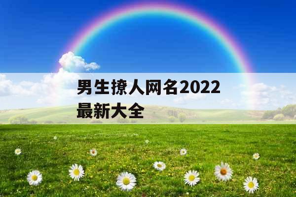 男生撩人网名2022最新大全