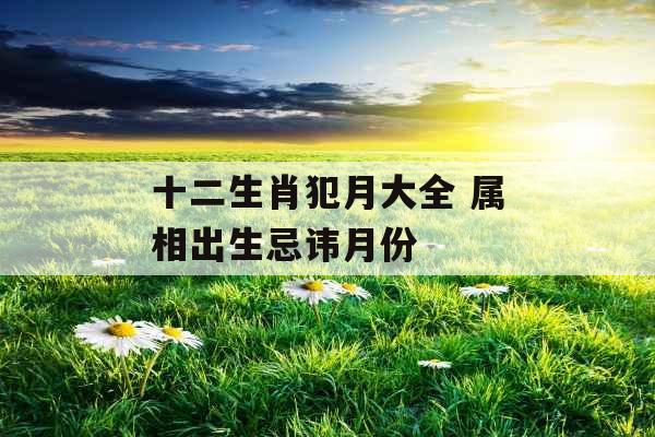 十二生肖犯月大全 属相出生忌讳月份 十二生肖犯月大全 属相出生忌讳月份