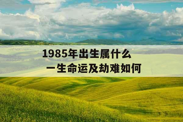 1985年出生属什么 一生命运及劫难如何 1985年出生属什么 一生命运及劫难如何
