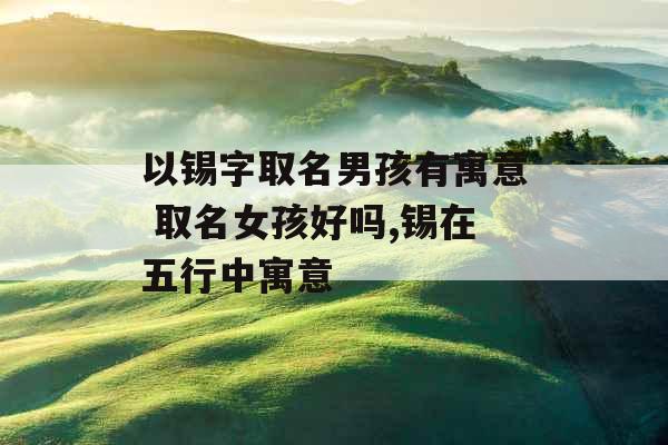 以锡字取名男孩有寓意 取名女孩好吗,锡在五行中寓意