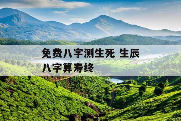 免费八字测生死 生辰八字算寿终