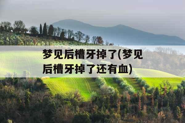 梦见后槽牙掉了(梦见后槽牙掉了还有血)