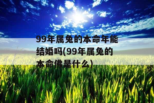 99年属兔的本命年能结婚吗(99年属兔的本命佛是什么)