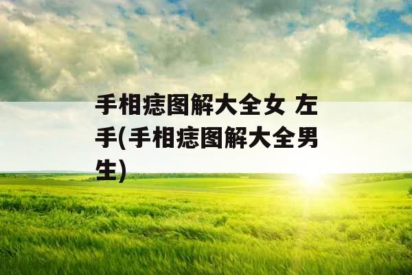 手相痣图解大全女 左手(手相痣图解大全男生) 手相痣图解大全女 左手(手相痣图解大全男生)