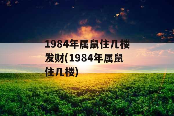 1984年属鼠住几楼发财(1984年属鼠住几楼) 1984年属鼠住几楼发财(1984年属鼠住几楼)