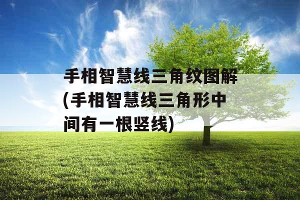 手相智慧线三角纹图解(手相智慧线三角形中间有一根竖线)