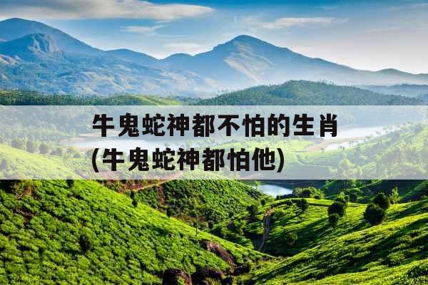 牛鬼蛇神都不怕的生肖(牛鬼蛇神都怕他)