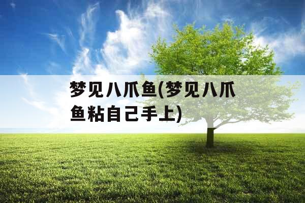 梦见八爪鱼(梦见八爪鱼粘自己手上)