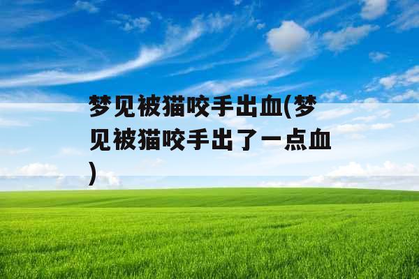 梦见被猫咬手出血(梦见被猫咬手出了一点血) 梦见被猫咬手出血(梦见被猫咬手出了一点血)