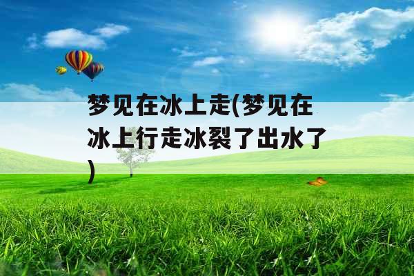 梦见在冰上走(梦见在冰上行走冰裂了出水了)