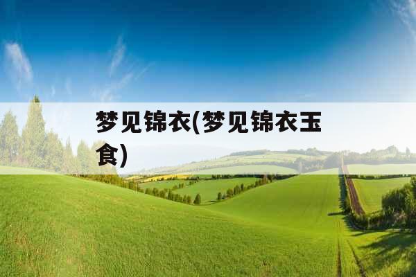 梦见锦衣(梦见锦衣玉食)